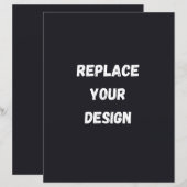 Custom black simple Design Add Photo or Text (Voorkant / Achterkant)