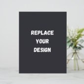 Custom black simple Design Add Photo or Text (Staand voorkant)