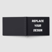 Custom black simple Design Add Photo or Text Gastenboek (Volledig)