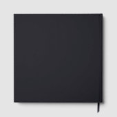 Custom black simple Design Add Photo or Text Gastenboek (Achterkant)