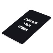 Custom black simple Design Add Photo or Text Magneet (Linkerzijde)