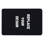 Custom black simple Design Add Photo or Text Magneet (Horizontaal)