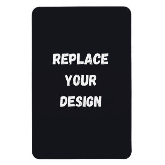 Custom black simple Design Add Photo or Text Magneet