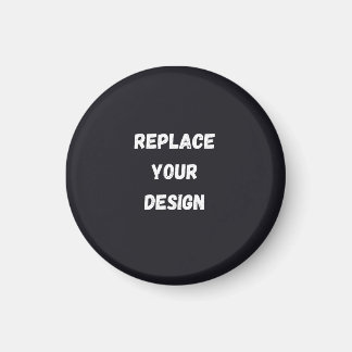 Custom black simple Design Add Photo or Text Magneet