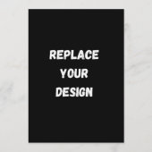 Custom black simple Design Add Photo or Text Menu (Voorkant)