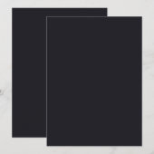 Custom black simple Design Add Photo or Text Menu (Voorkant / Achterkant)