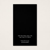 Custom Black Uw Logo Earring Display Kaart toevoeg (Achterkant)