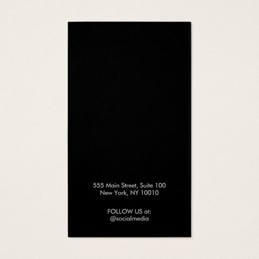 Custom Black Uw Logo Earring Display Kaart toevoeg (Achterkant)