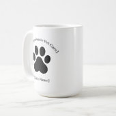 Custom Black Vet Staff Mug | Clinic Logo Ready Koffiemok (Voorkant links)