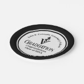 Custom Black Veterinaire School Afstudeerfeest Papieren Bordje (Gekanteld)