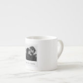 Custom Black & White Photo Mug – Love You Forever Espresso Kop (Voorkant rechts)