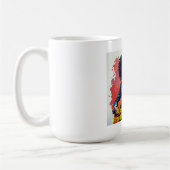 Custom Black Woman Gitarist Art Inspirerend Koffiemok (Links)