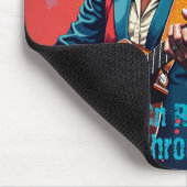 Custom Black Woman Gitarist Art Inspirerend Muismat (Hoek)