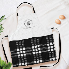 Custom BlackPlaid Keuken Whisk & Stand Mixer Schort