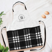 Custom BlackPlaid Keuken Whisk & Stand Mixer Schort