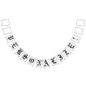 Custom Blank Oud Engels Gotisch Bruiloft Vlaggetjes (Alle)