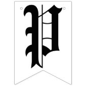 Custom Blank Oud Engels Gotisch Bruiloft Vlaggetjes (Derde vlag)