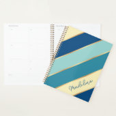 Custom Blauw Blauwgroen Seafoam Groen Geel Goud St Planner (Display)