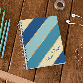 Custom Blauw Blauwgroen Seafoam Groen Geel Goud St Planner
