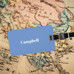 Custom blauw business scherp acryl bagagelabel<br><div class="desc">Reis in stijl met dit nette aanpasbare acryl bagagelabel, aanpasbaar met uw eigen contactgegevens en naam.</div>