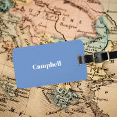 Custom blauw business scherp acryl bagagelabel