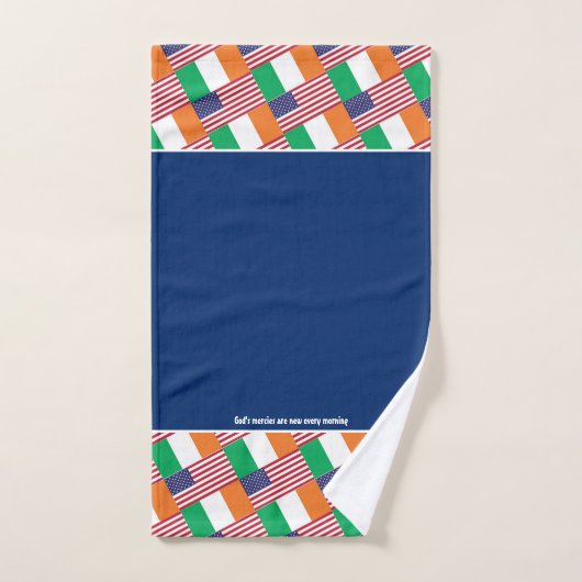 Custom Blauw IERS AMERIKAANS Bad Handdoek (Handdoek)