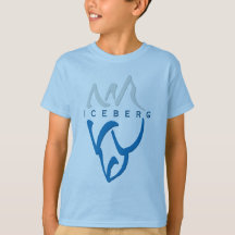 Custom Blauw Inspirerend Abstract Iceberg Art
