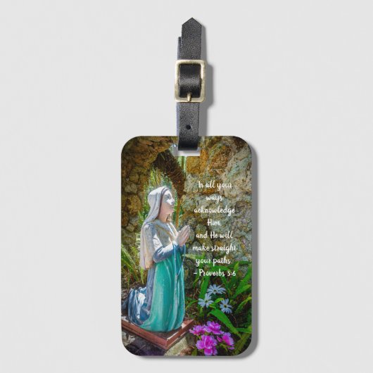 Custom "Blessed Mother" Acrylic Luggage Tag Bagagelabel (Voorkant (verticaal))