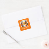 Custom Blij om u te zien mail voor Small Business Vierkante Sticker (Envelop)