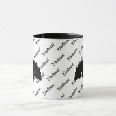 CUSTOM Bloedhond Silhouet Mok (Midden)