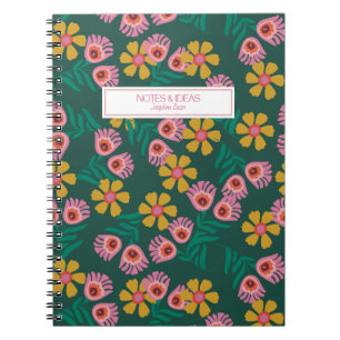 Custom Bloemen Groen Notities Ideeën notitieboek