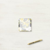 Custom Bloemen Pansy Patroon Stickie Post-it® Notes (Op bureau)