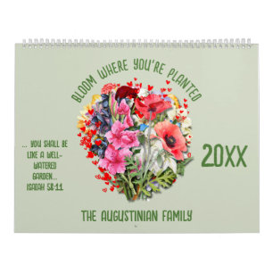 Custom BLOOM WAAR GEPLANT Christelijke Geboortemaa Kalender