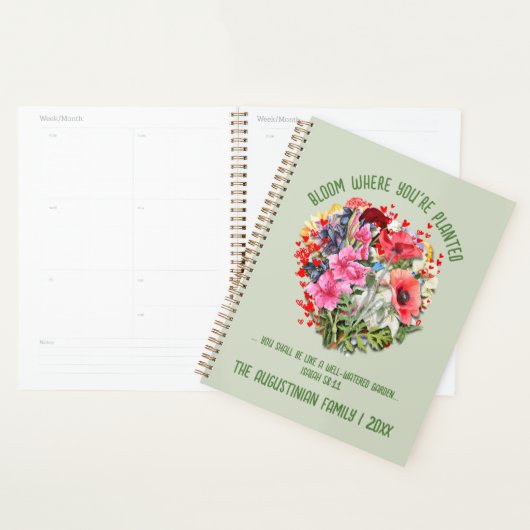 Custom BLOOM WAAR GEPLANT Christelijke Geboortemaa Planner (Display)