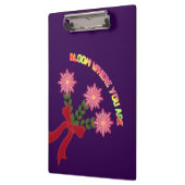 Custom Bloom Where You Are Spring Floral Gift Klembord (Links)