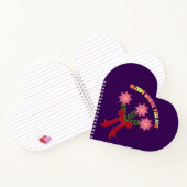 Custom Bloom Where You Are Spring Floral Gift Notitieboek (Binnen)
