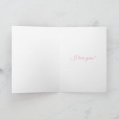 Custom Blooming Beautiful Watercolour Folded Card Bedankkaart (Binnen)