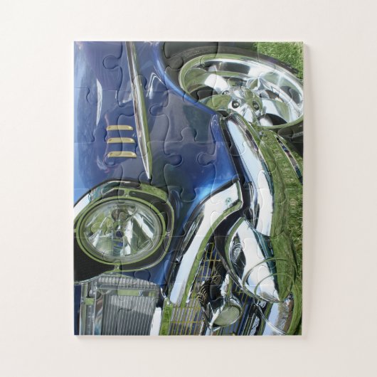 Custom Blue 1957 Chevy Car Legpuzzel (Verticaal)
