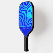 Custom Blue Abstract Pickleball  Paddle (Links)
