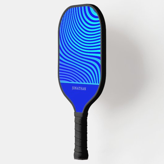Custom Blue Abstract Pickleball Paddle (Links)