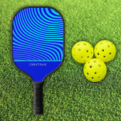Custom Blue Abstract Pickleball Pickleball Paddle