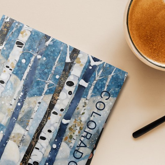 Custom Blue Aspen Forest Colorado Tegeltje