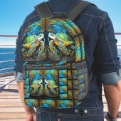 Custom Blue Beach Life Zee Schildpad Bedrukte Rugzak