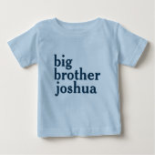 Custom Blue Big Brother Baby T-shirt (Voorkant)