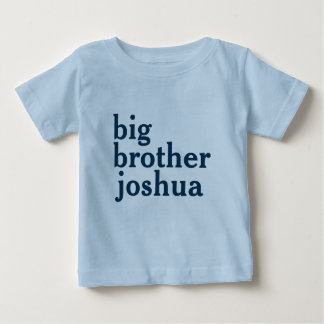 Custom Blue Big Brother Baby T-shirt