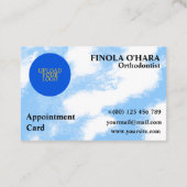 Custom Blue Bird Afsprakenkaartje (Achterkant)