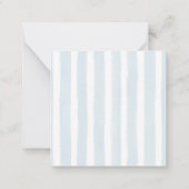 Custom Blue Bow Ballerina Girl Gift Enclosure Notitiekaartje (Achterkant)