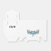 Custom Blue Butterflies Love Valentine Day Gift Bedankdoosjes (Uitgevouwen)