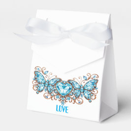 Custom Blue Butterflies Love Valentine Day Gift Bedankdoosjes