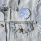 Custom blue crystal badge ronde button 5,7 cm (In situ)